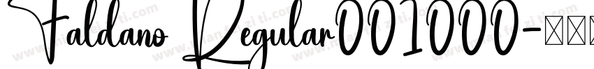 Faldano Regular001000字体转换